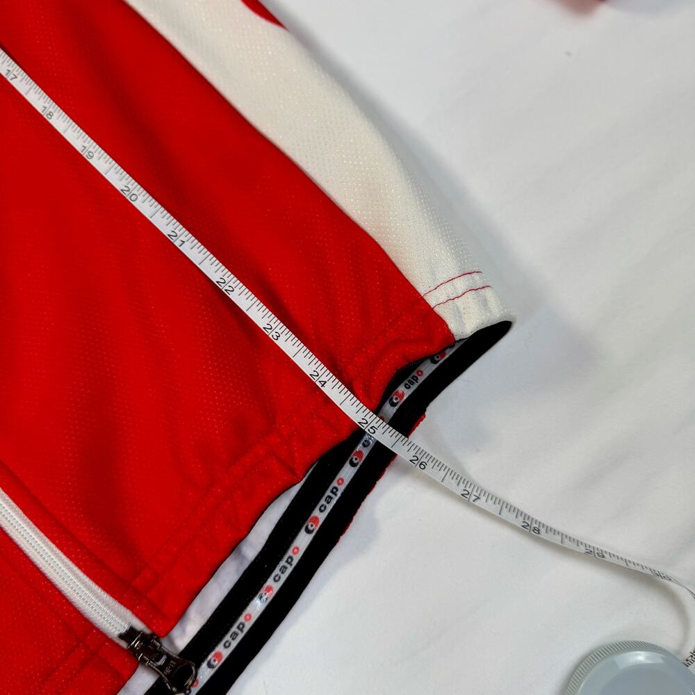 Capo Italia Cycling Jacket Red Men's Large GS Italy Road Bike Jersey Sportswear - Picture 16 of 16